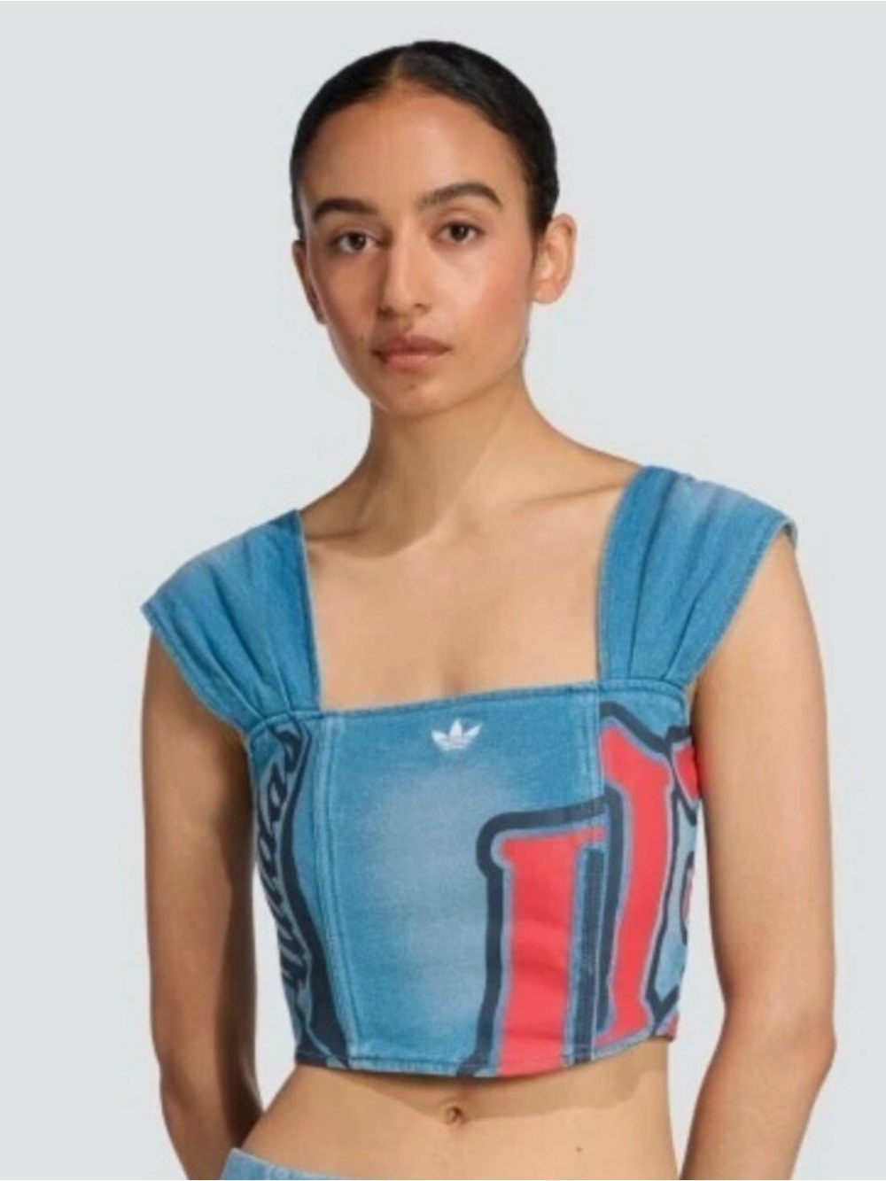ADIDAS ORIGINALS GFX CORSET TOP- Brand New With Tags